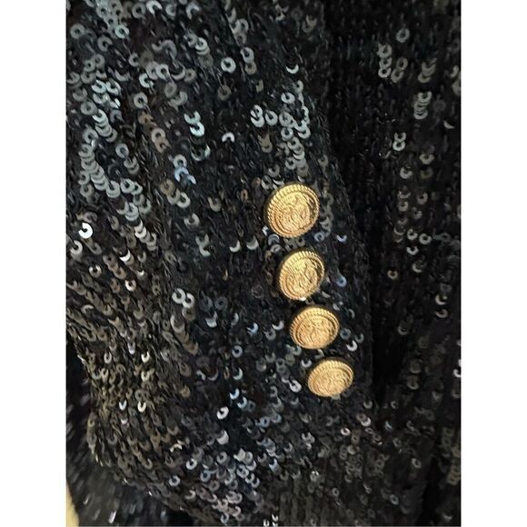 Generation Love Avery Sequin Blazer in Navy Size M - Picture 5 of 9